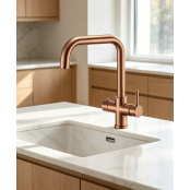 Multi-Tap Classic 3in1 Kokend Water Kraan <br /> Brushed Copper Gold - Haaks Multi-Tap Classic 3in1 Kokend Water Kraan <br /> Brushed Copper Gold - Haaks